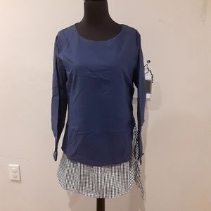 Women's Tops Loose Color Block Striped